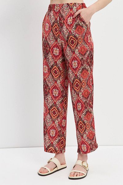 STELLA PULVIS High Waist Red Trousers - Elastic Waist