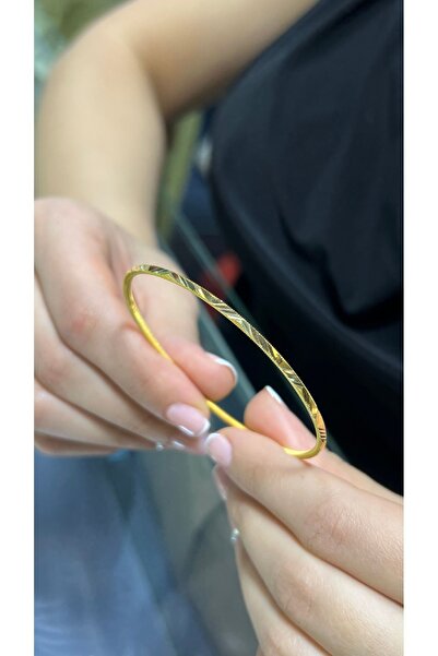 17 gr (Gram) Yasemin Oluklu Ajda Bilezik 22 Ayar Altın