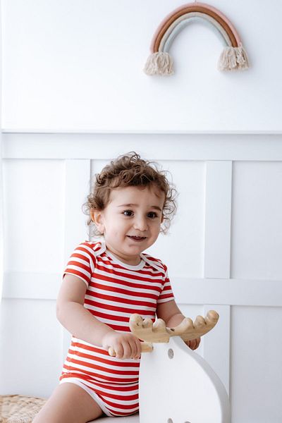 Lilabio 100% Cotton 2-Piece Short Sleeve Baby Bodysuit