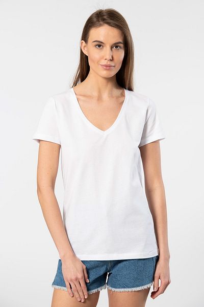 Wtshirt Tricou Milano Basic Deep V-Deck - 100% bumbac