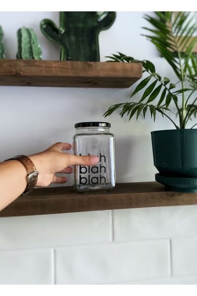 Atölye Merdiven 2li Kahve Çay Kavanozu Kahve Kavanozu Seti Kahve Köşesi Dekoratif Erzak Kahve Çay Şeker Kavanozu