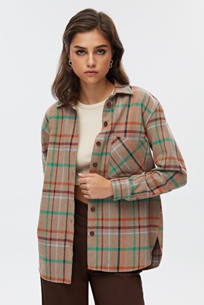 STELLA PULVIS Карирана дамска риза с един джоб