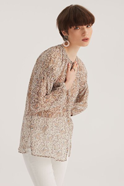 STELLA PULVIS Μπλούζα με στρογγυλή λαιμόκοψη με λεπτομέρεια με δέσιμο εκρού