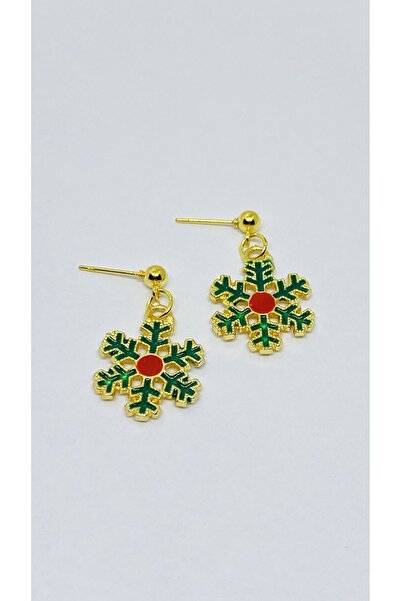 Porsuk Alternatif أقراط عيد الميلاد المصنوعة يدويا