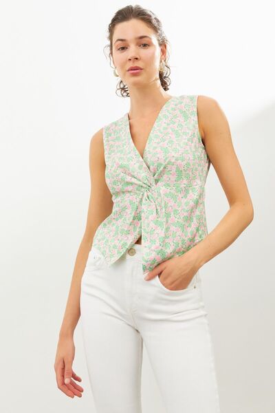 STELLA PULVIS Bluză fără mâneci cu noduri multicolore