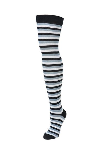 Design Socks Șosete peste genunchi din bumbac pentru femei - cu cercuri subțiri și modele