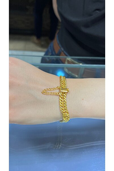 kuyumcu nurettin 10 gr (GRAM) Süzme Dallas Bileklik Künye 22 Ayar Altın