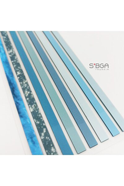 sibga tasarım İnce Uzun Şerit Şeffaf Renkli Postit Post-it Post It. Kitap Ayracı Ayraç Postit Sticker 160 Yaprak