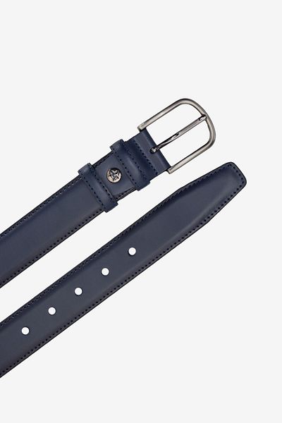 ALTINYILDIZ CLASSICS Ανδρική κλασική δερμάτινη ζώνη Navy Blue - 100%
