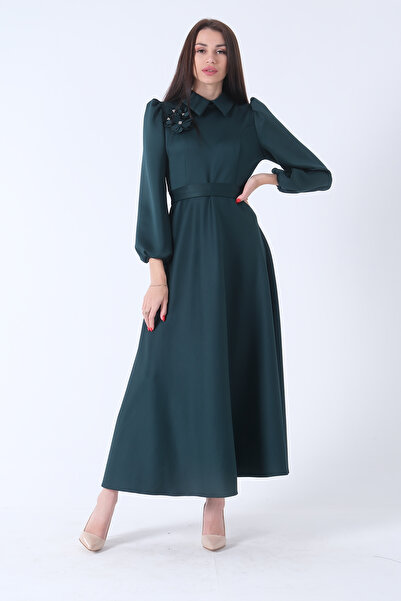 Feminist Ζώνη Δέσιμο Φαρδύ Φόρεμα Emerald 4593260