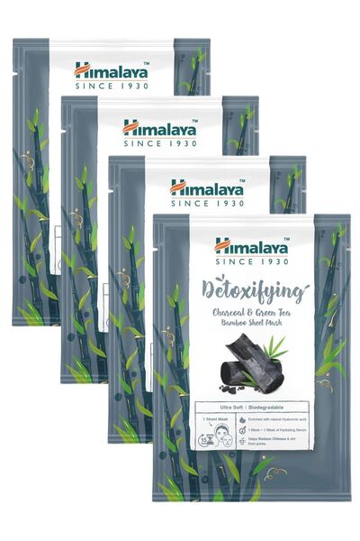 Himalaya Since 1930 Detox Etkili Kağıt Maske Aktif Kömür Yeşil Çay Hyaluronik...