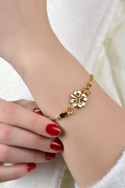 kuyumcu nurettin Halat Yonca Bileklik 22 Ayar Altın