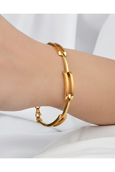 kuyumcu nurettin 9 gr (GRAM) 2 Sıralı Kaburga Bileklik 22 Ayar Altın