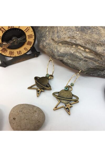 Porsuk Alternatif أقراط مدار النجمة