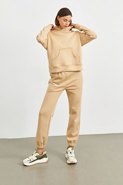 STELLA PULVIS Ecru Sa kapuljačom dukserica