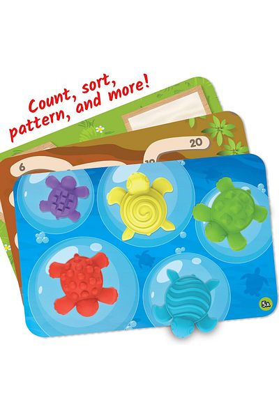 Learning Resources مجموعة أنشطة الرياضيات LR-TACTILE TURTLES