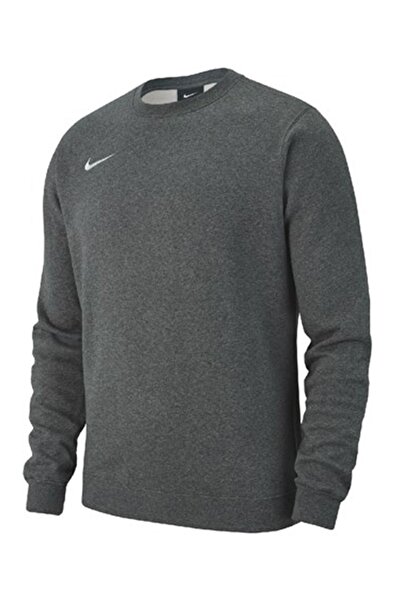 Nike Erkek Antrasit Team Club19 Crew Erkek Sweatshirt Aj1466-071
