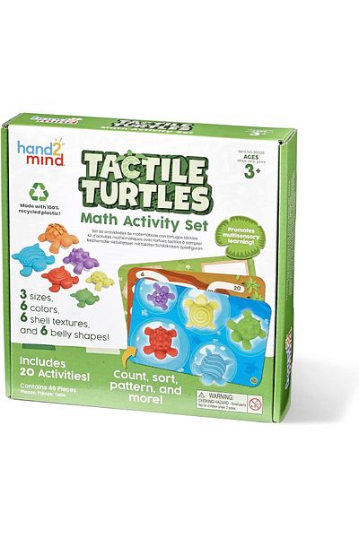 Learning Resources مجموعة أنشطة الرياضيات LR-TACTILE TURTLES