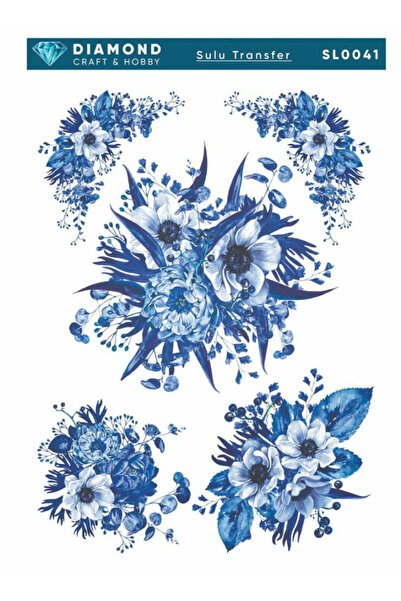 Buhobi Dimaond SL0041 - ورق نقل مائي مقاس 25 × 35 سم