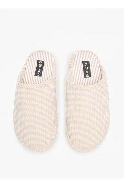 Duchini Men's Textured Bedroom Mules