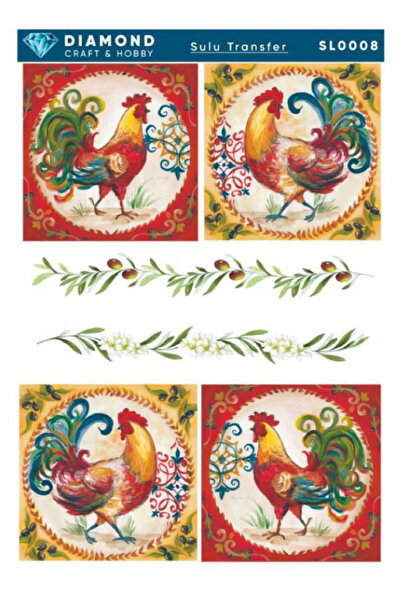 Buhobi Diamond Water Transfer Paper Sl0008 25X35Cm - Horoz