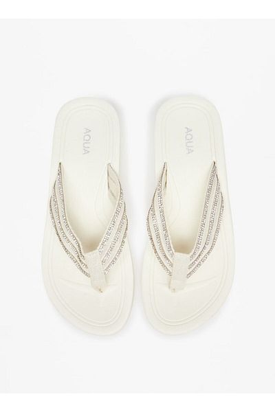 Aqua منمق ثونغ النعال
