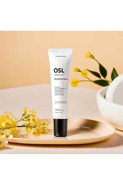 OSL Omega Skin Lab Osl Eye Fighter Cream 15ml - Friendly Retinol Eye Cream for Dark Circles and Skewers Eyes