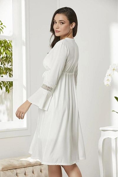 Pierre Cardin 5325 Combed Cotton Nightgown Dressing Gown Pajamas Suit Shorts Suit 6-Piece Dowry Set