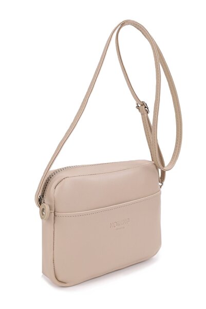 NOTHING Mini geantă de damă - model cu buzunare și curea reglabilă în cruce, ...