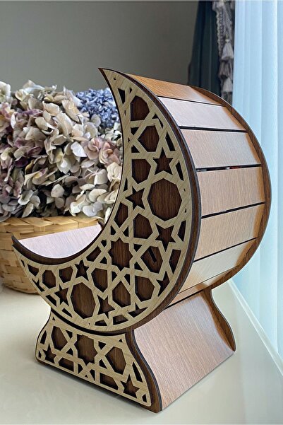 kalides Crescent Sugar Bowl - Wooden Decorative