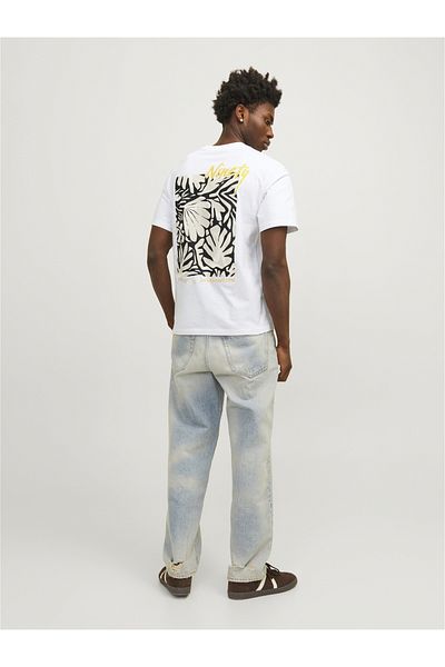 Jack & Jones Back Graphic Print Crew Neck Relaxed Fit T-Shirt