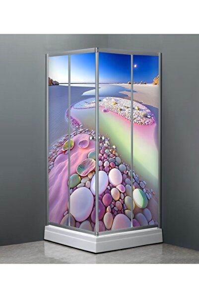 Özbey Reklam Banyo Duşakabin Kaplama Folyo Sticker Ord-169 ( Ölçüsü 160x170 4...