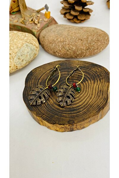 Porsuk Alternatif اليدوية ورقة الشكل الأقراط النسائية