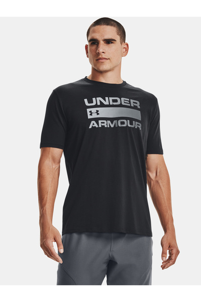 Under Armour تي شيرت برقبة دائرية وطبعات من فريق Wordmark