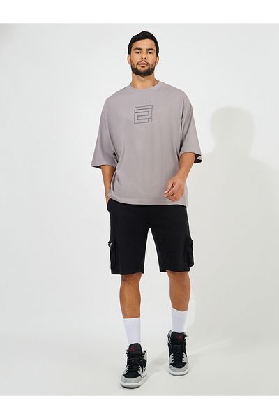 Styli Chest Graphic Compact Jersey Boxy T-Shirt