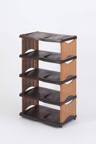 Milenay 5 Katlı Ayakkabılık - Şık ve Dayanıklı Ayakkabı Rafı - 10 Çift Ayakkabı Kapasitesi