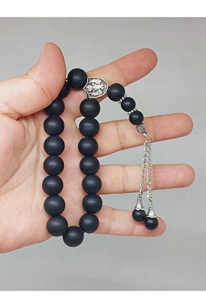 Yasamtohumu Onix (Oniks) Taşı 17lik Efe Tesbih Mat 12mm (51514)