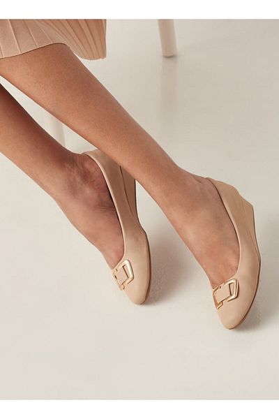 Le Confort Slip-On Shoes with Wedge Heels and Metallic Accent