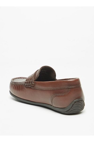 Mister Duchini Textured Slip-On Moccasins with Cushioning