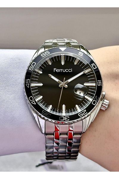 Ferrucci Men's Metal Band Wristwatch