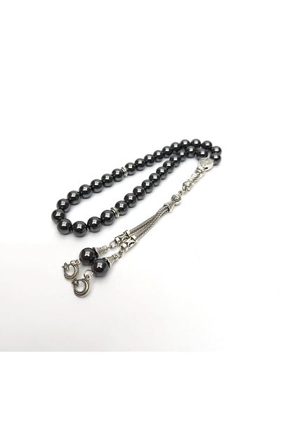 Yüksel Boncuk Natural Hematite Stone Rosary