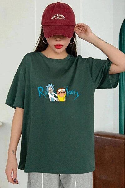 oneagılyazı Ricky i Morty majica sa printom, unisex, prevelika