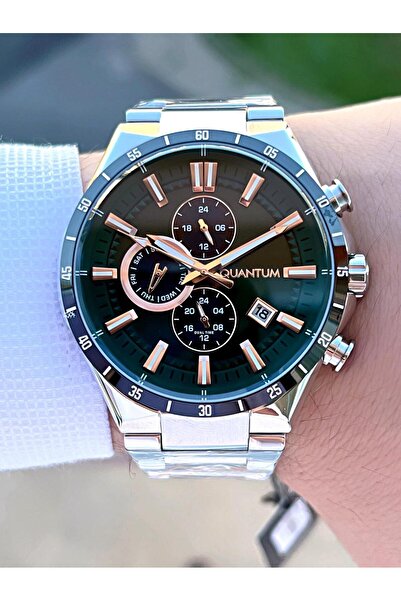 Quantum 100 Mt Water Resistant Men's Wristwatch - Steel Cord, Functions Active EPWG1009.370