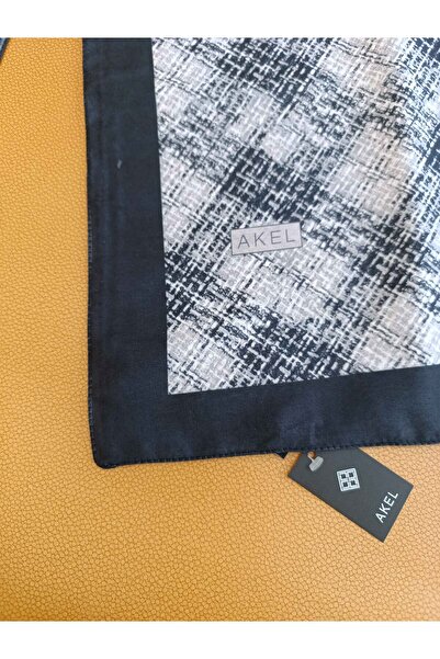 Akel 75x185 Size Square Striped Patterned Cotton Shawl