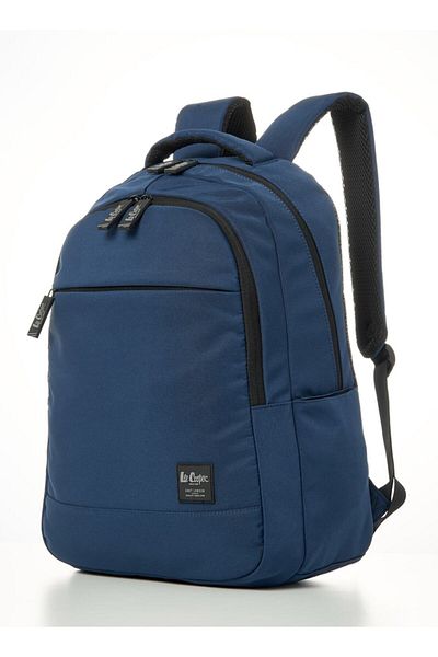 Lee Cooper Solid Backpack with Adjustable Shoulder Straps - W 34.5 x H 48 x D 16.5 cm