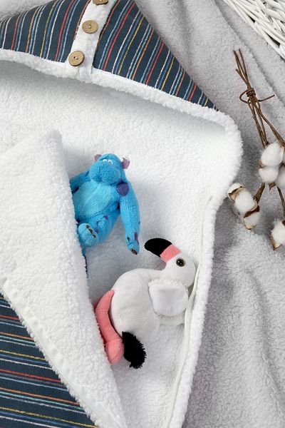 HAMUR Baby Outer Swaddle Sleeping Bag Fluffy Blanket Bb-503