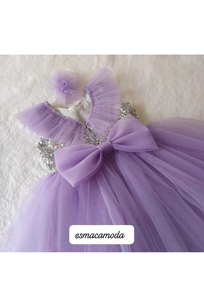 esmacamoda Rochie pentru fetiță din tul violet