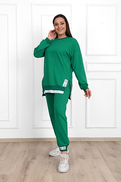 Koza Butik Σετ φόρμας με φερμουάρ Plus Size - 3613-23