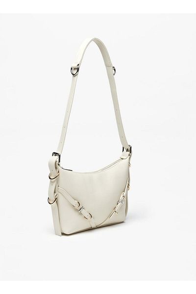 Missy Solid Shoulder Bag with Zip Closure