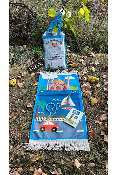 hicazavm Büyük boy Çantalı namaz dua ibadet çocuk seccade namazlık seti